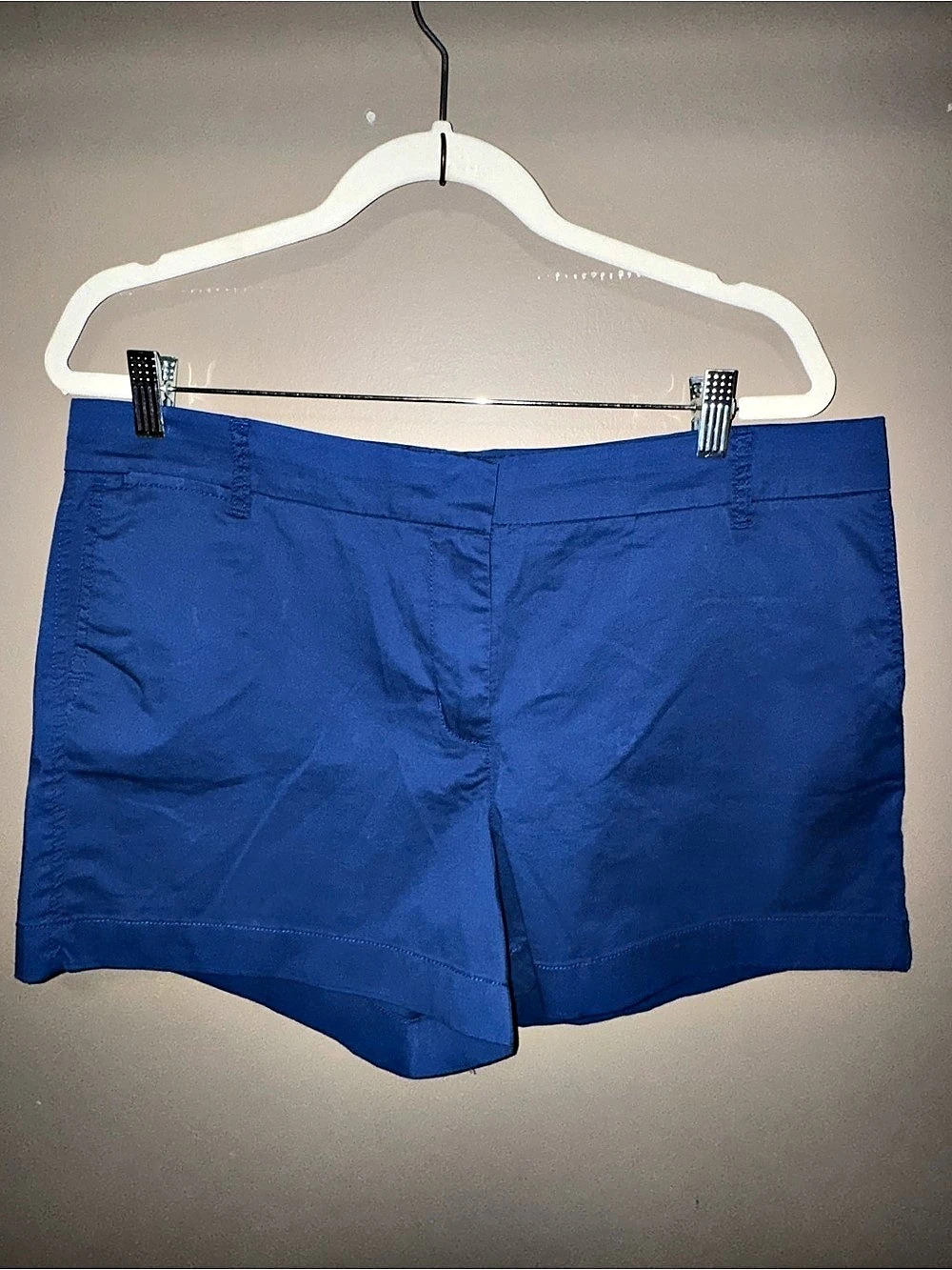 J.Crew 4" Chino Short Bermuda Shorts Blue Size 14 NWT